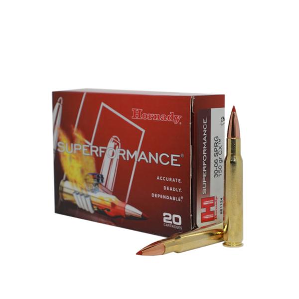 Hornady Superformance Rifle Ammunition .30-06 Sprg 150gr CX 3080 fps 20/ct - Precision Shot Firearms