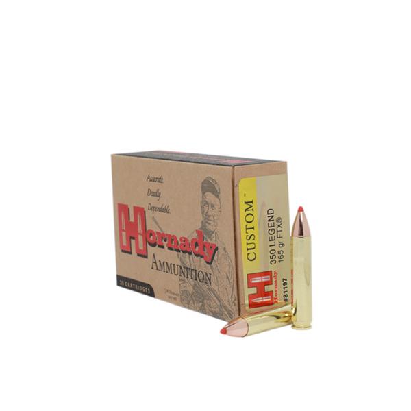 Hornady Rifle Ammo Custom .350 LEGEND 165 gr FTX 2200 fps 20/ct - Precision Shot Firearms