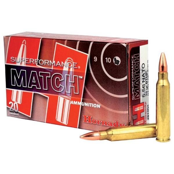 Hornady Superformance Rifle Ammunition 5.56x45mm 75 gr BTHP 2910 fps - 20/box - Precision Shot Firearms