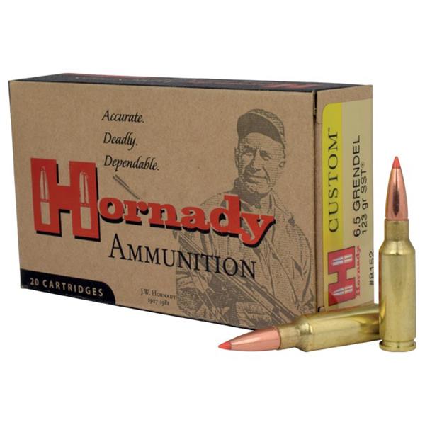 Hornady Custom Rifle Ammunition 6.5 Grendel 123 gr SST 2580 fps 20/ct - Precision Shot Firearms