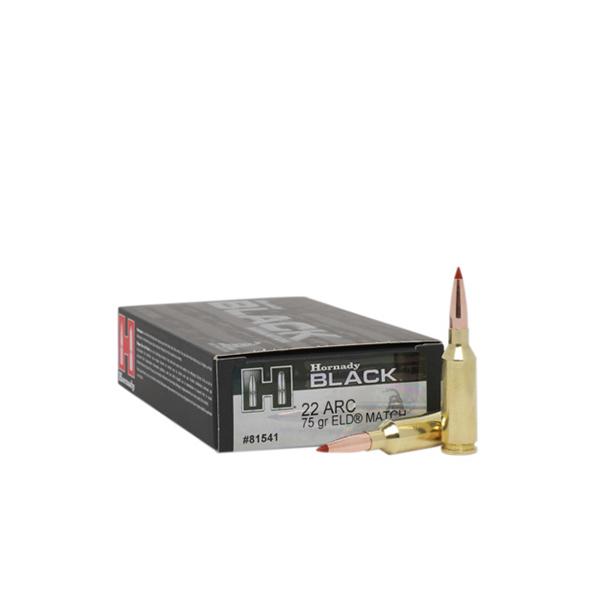 Hornady Black Rifle Ammunition 22 Arc 75 gr ELD Match 20/ct - Precision Shot Firearms