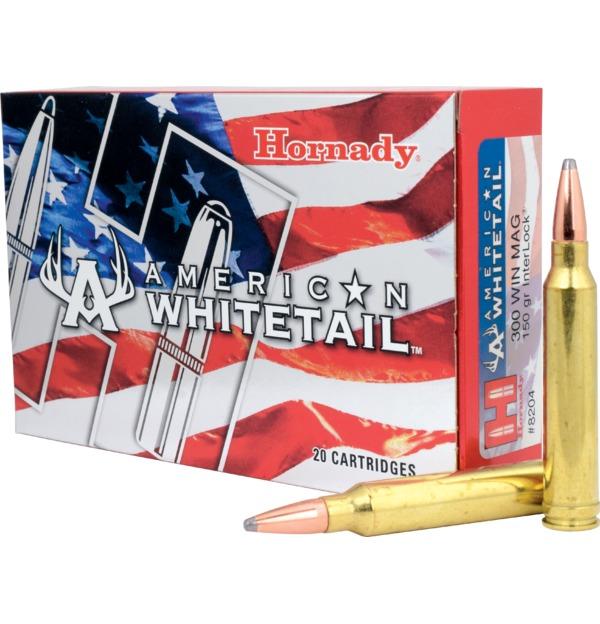 Hornady American Whitetail Rifle Ammunition .300 Win 150 gr SP 3275 fps - 20/ct - Precision Shot Firearms
