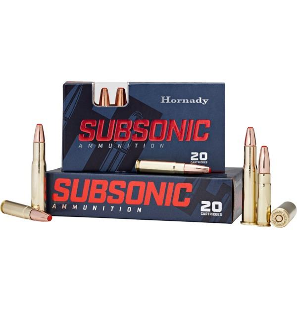 Hornady Subsonic Ammunition 450 Bushmaster 395 gr SUB-X 1050 fps 20/ct - Precision Shot Firearms
