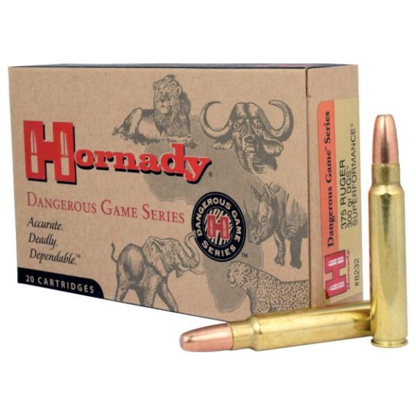 Hornady Dangerous Game Rifle Ammunition .375 Ruger 300gr DGS 2660 fps 20/ct - Precision Shot Firearms