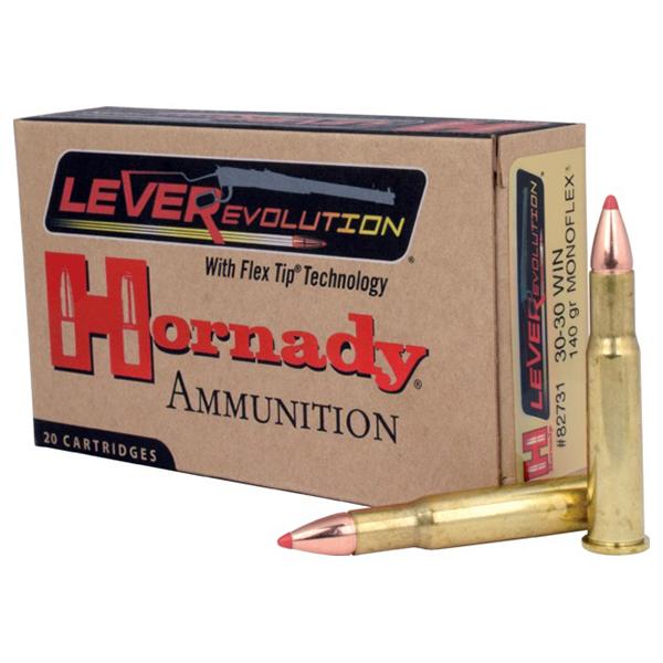 Hornady LEVERevolution Rifle Ammunition .30-30 Win 140 gr MonoFlex 2460 fps - 20/box - Precision Shot Firearms