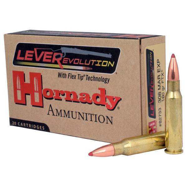 Hornady LEVERevolution Rifle Ammunition .308 Marlin 160 gr FTX 2660 fps - 20/box - Precision Shot Firearms