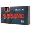 Hornady Subsonic Rifle Ammunition .45-70 Govt 410gr PT 1075 fps 20/ct - Precision Shot Firearms