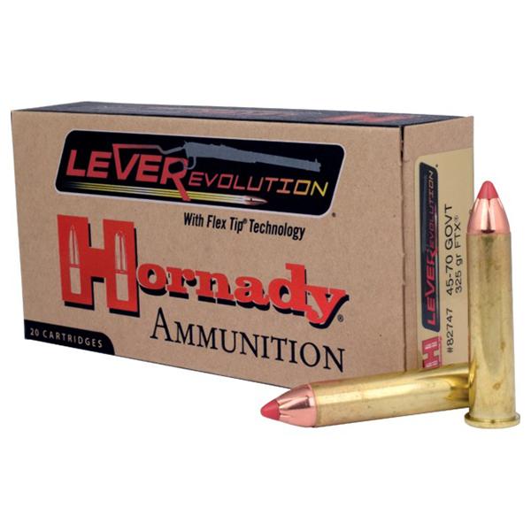 Hornady LEVERevolution Rifle Ammunition .45-70 Gov 325 gr FTX 2050 fps 20/ct - Precision Shot Firearms