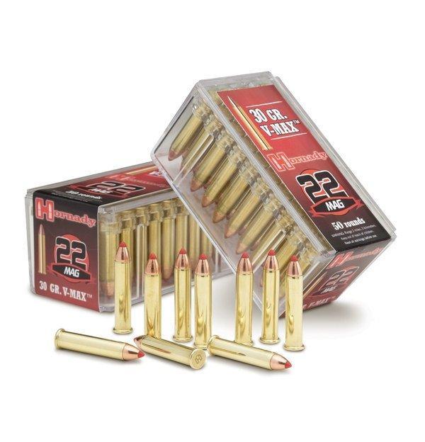 Hornady Rimfire Ammunition .22 WMR 30 gr. VMAX 2200 fps 50/ct - Precision Shot Firearms