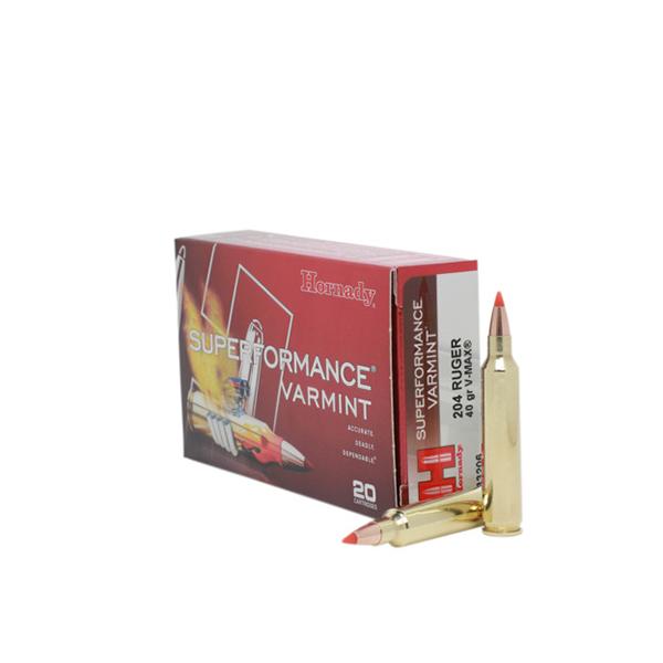 Hornady Varmint Express Rifle Ammunition .204 Ruger 40 gr V-MAX 3900 fps - 20/box - Precision Shot Firearms