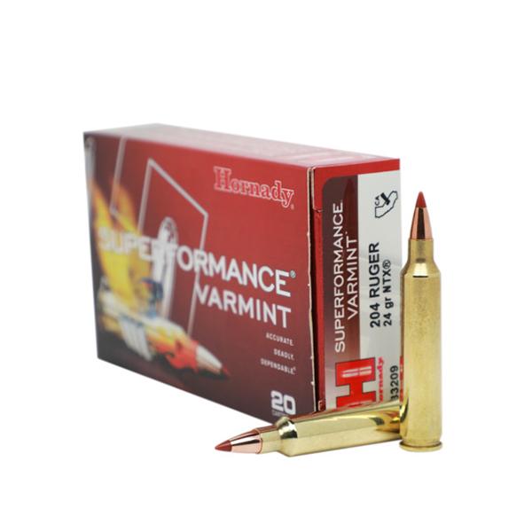 Hornady Varmint Express Rifle Ammunition .204 Ruger 24 gr NTX 4400 fps - 20/box - Precision Shot Firearms