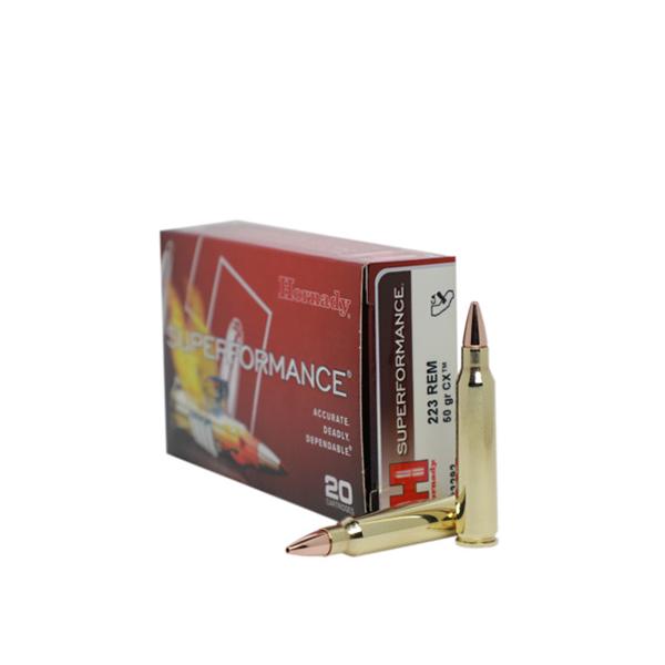 Hornady Superformance Rifle Ammunition .223 Rem 50gr CX SPF 3300 fps 20/ct - Precision Shot Firearms