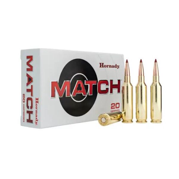 Hornady Match ELD Rifle Ammunition .22 Creedmoor 80gr PT 3285 fps 20/ct - Precision Shot Firearms