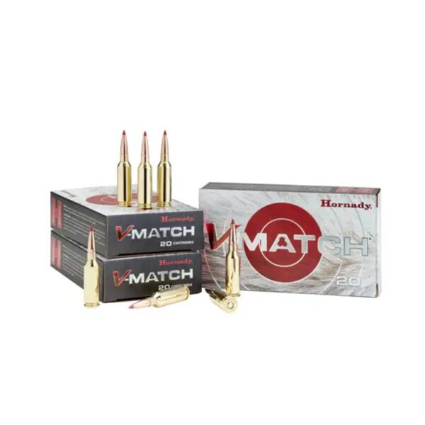 Hornady V-Match Rifle Ammunition .22 Creedmoor 69 gr ELD-VT 3550 fps 20/ct - Precision Shot Firearms