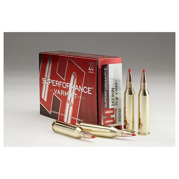 Hornady Superformance Varmint Rifle .243 Win 75 gr VMAX 3580 fps 20/box - Precision Shot Firearms