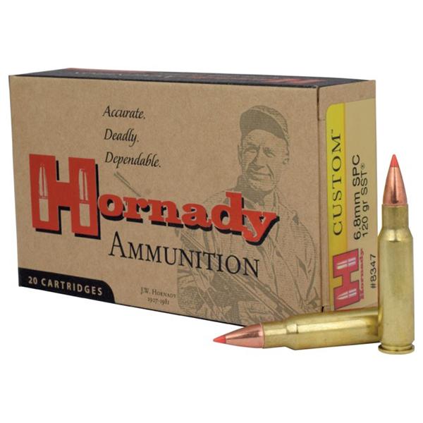 Hornady Custom Rifle Ammunition 6.8 SPC 120 gr SST 2460 fps - 20/box - Precision Shot Firearms