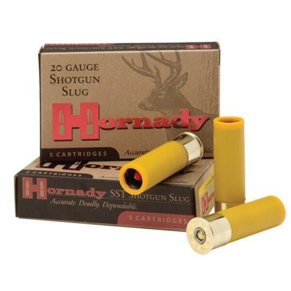 Hornady SST Slug 20 ga 2 3/4" 250 gr Slug 1800 fps 5/ct - Precision Shot Firearms