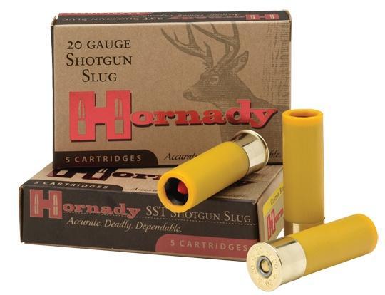 Hornady SST Slug 20 ga 2 3/4" 250 gr Slug 1800 fps 5/ct - Precision Shot Firearms