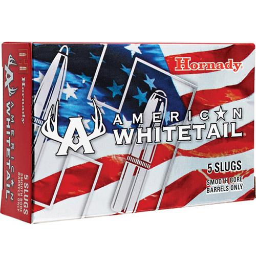 Hornady American Whitetail Shotshell Ammunition 12 ga 1600 fps 1 oz Rifled Slug 5/ct - Precision Shot Firearms