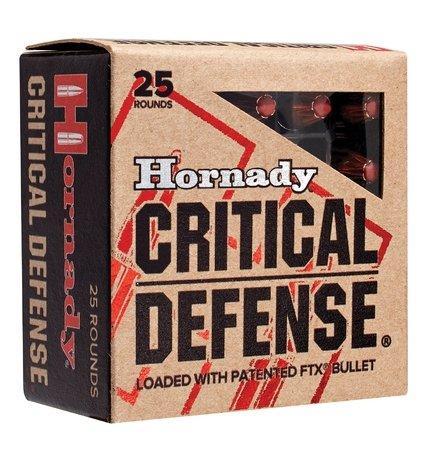 Hornady Critical Defense Handgun Ammo .380 ACP 90 gr FTX 1000 fps 25/ct - Precision Shot Firearms