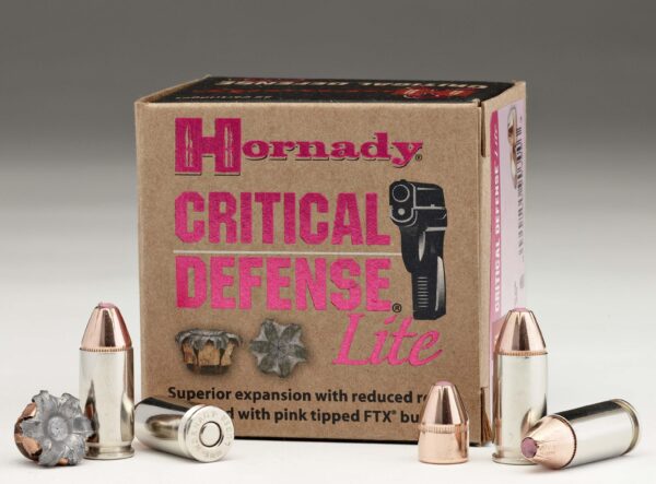 Hornady Critical Defense Lite Handgun Ammunition 9mm Luger 100 gr FTX 1125 fps 25/box - Precision Shot Firearms
