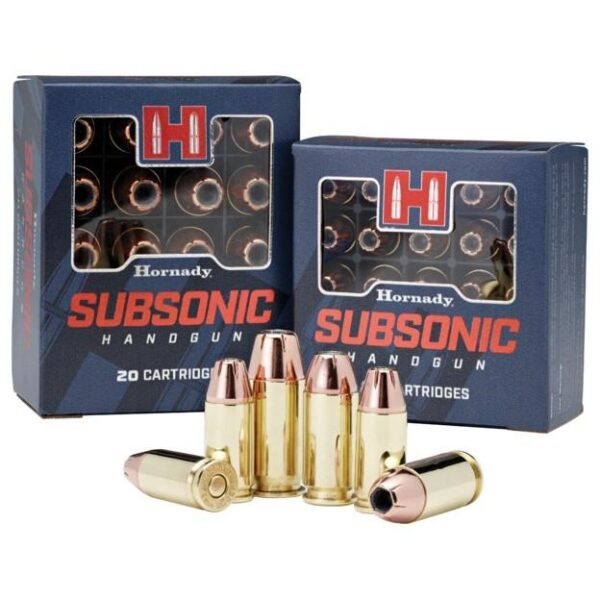 Hornady Subsonic Ammunition 9mm Luger 147 gr XTP 975 fps 25/ct - Precision Shot Firearms