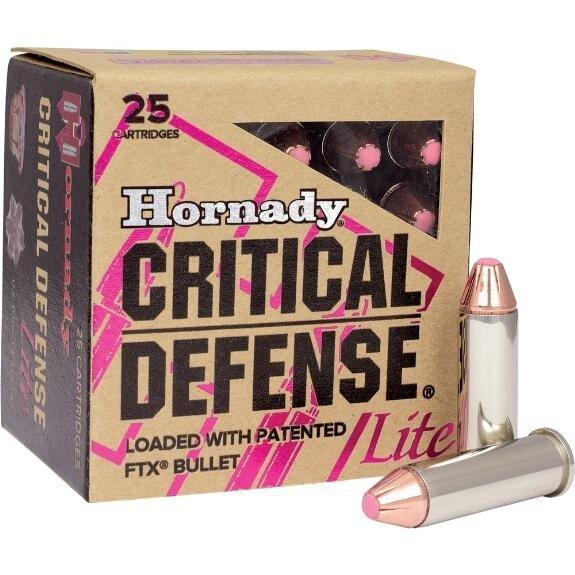 Hornady Critical Defense Lite Handgun Ammunition .38 Spl 90 gr FTX 1200 fps 25/box - Precision Shot Firearms