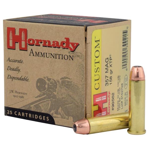 Hornady Custom Handgun Ammunition .357 Mag 158 gr XTP 1250 fps 25/box - Precision Shot Firearms