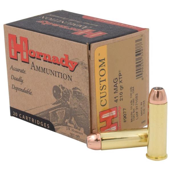 Hornady Custom Handgun Ammunition .41 Mag 210 gr XTP 1545 fps 20/ct - Precision Shot Firearms