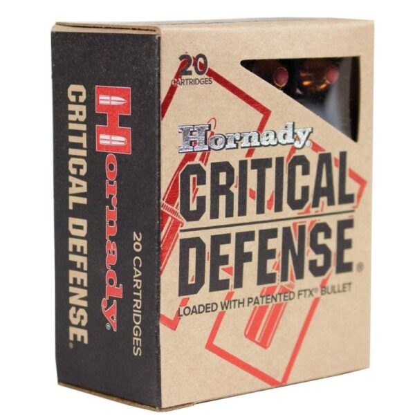 Hornady Critical Defense Handgun Ammo .45 ACP 185 gr FTX 1000 fps 20/ct - Precision Shot Firearms