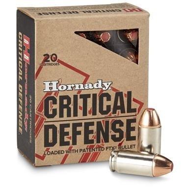 Hornady Critical Defense Handgun Ammo .40 S&W 165 gr FTX 1175 fps 20/ct - Precision Shot Firearms