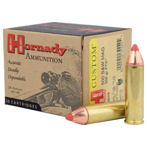 Hornady LEVERevolution Handgun Ammunition .500 S&W 300 gr FTX 2075 fps 20/box - Precision Shot Firearms
