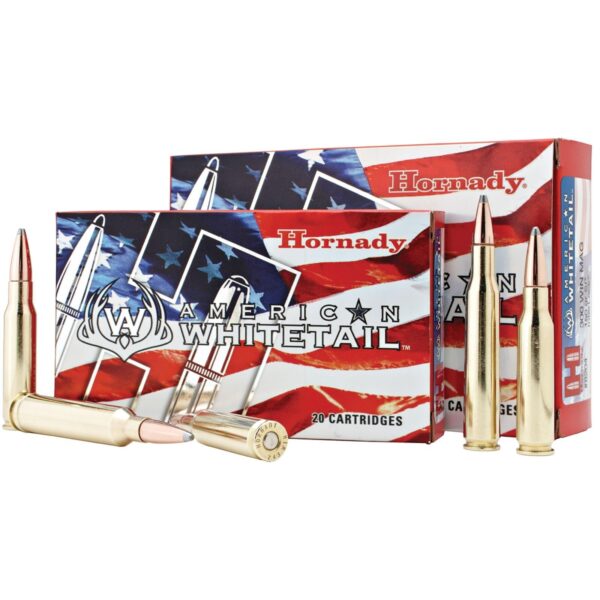 Hornady American Whitetail Rifle Ammunition .243 Win 100 gr BTSP 2960 fps 20/ct - Precision Shot Firearms