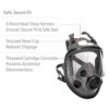 Honeywell North 5400 Series Full Face Respirator Mask with Dual Cartridge Connectors for N Series Filters M/L - Precision Shot Firearms