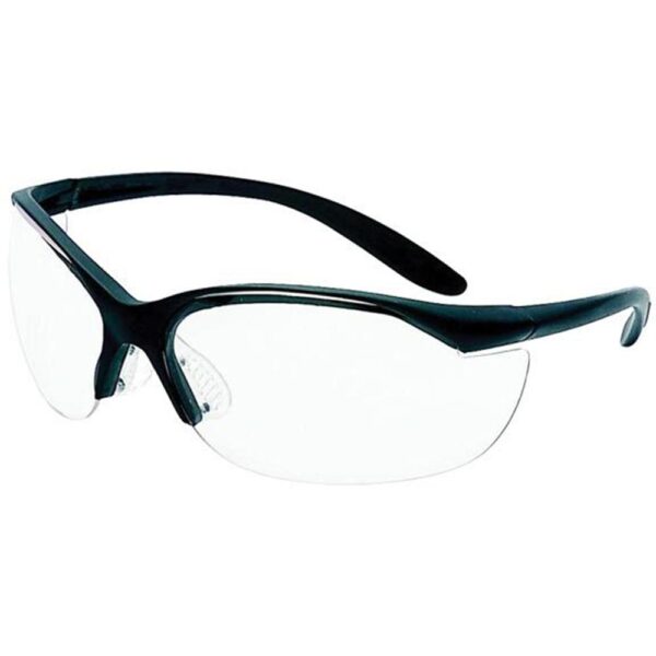 Howard Leight Uvex Vapor II Shooting Glasses Black with Clear Lens - Precision Shot Firearms