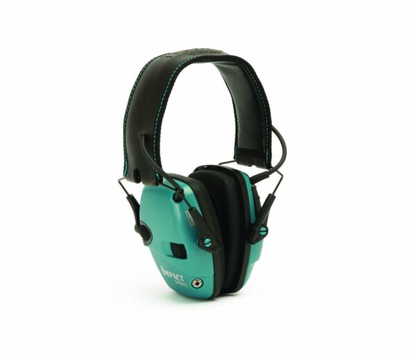 Howard Leight Impact Sport Electronic Ear Muffs 22dB Teal - Precision Shot Firearms