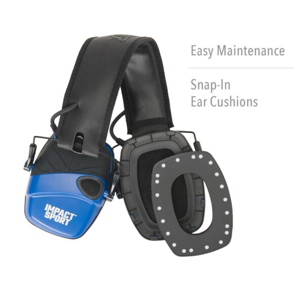 Howard Leight Impact Sport Earmuff 22db Blue - Precision Shot Firearms