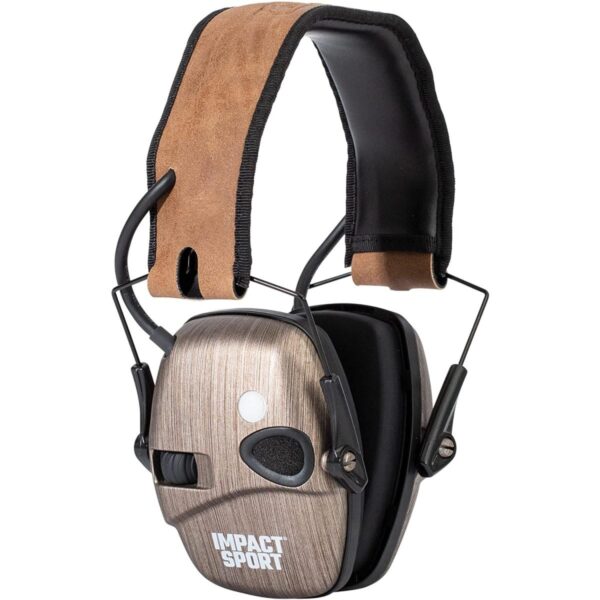 Howard Leight Impact Sport Bluetooth Earmuff Brushed Bronze Brown Band 21dB - Precision Shot Firearms