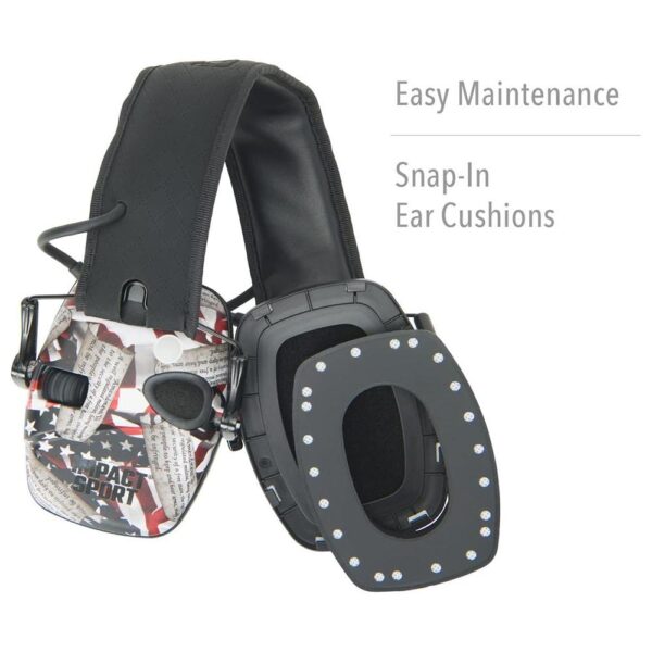 Howard Leight Impact Sport Shooting Electronic Ear Muffs with Bluetooth 21dB 2nd Amendment - Precision Shot Firearms