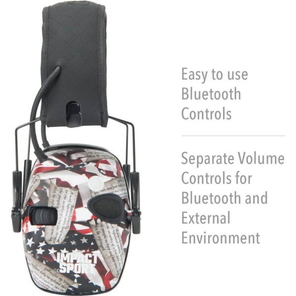 Howard Leight Impact Sport Shooting Electronic Ear Muffs with Bluetooth 21dB 2nd Amendment - Precision Shot Firearms