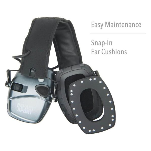 Howard Leight Impact Sport Shooting Electronic Ear Muffs with Bluetooth 21dB Charcoal Grey - Precision Shot Firearms