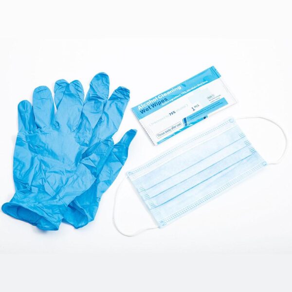 Howard Leight Safety Single Pack PPE Kit Face Mask Gloves & Cleansing Wipes - Precision Shot Firearms