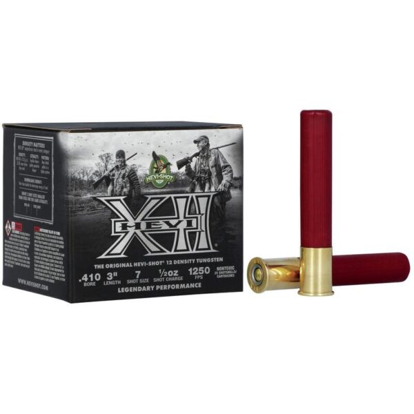 HEVI-Shot HEVI-XII Shotshells 410ga 3" 1/2oz 1250 fps #7 25/ct - Precision Shot Firearms