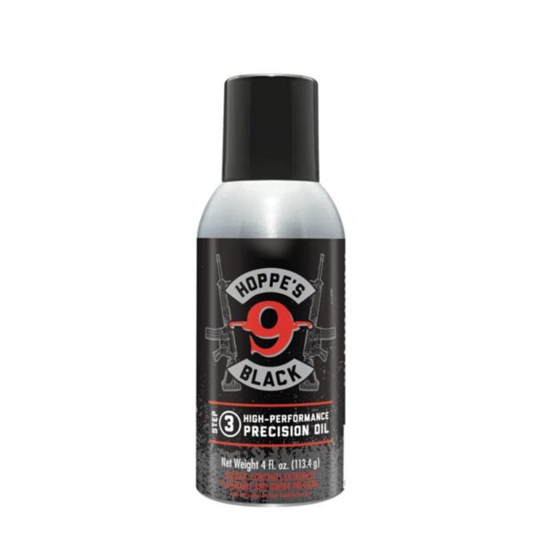 HOPPE'S BLACK LUBE AEROSOL BLACK 4OZ WITH STRAW CAN - Precision Shot Firearms
