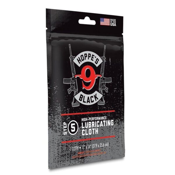 Hoppe's Black Lubricated Cloth -11"x14" - Precision Shot Firearms