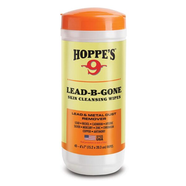 Hoppes Lead-B-Gone Skin Cleansing Wipes 40/ct - Precision Shot Firearms