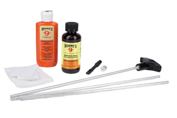 Hoppe's Shotgun Cleaning Kit with Aluminum Rod - 12 Gauge SB - Precision Shot Firearms