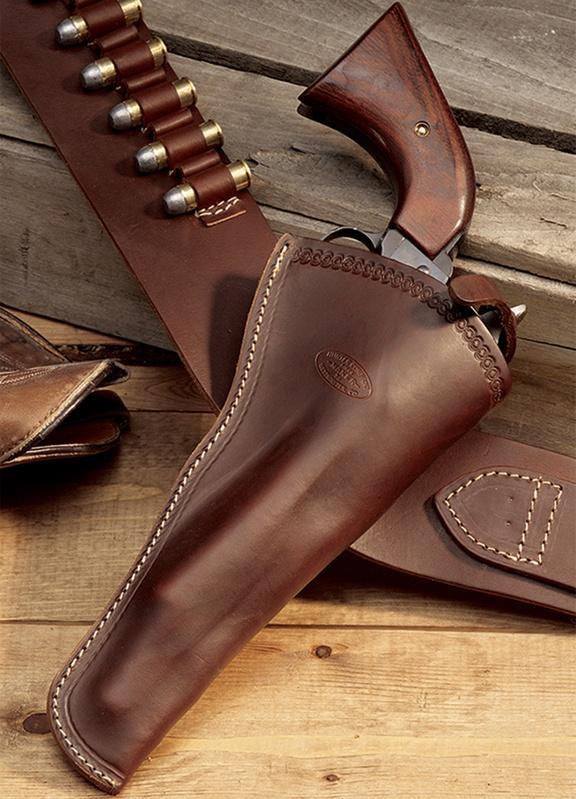 Hunter Leather Single Action Revolvers 4" - 5.5" Slim Jim Holster Right Hand - Precision Shot Firearms
