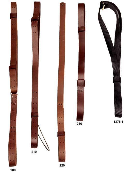 Hunter Rifle Military Leather Sling with Solid Brass Hardware - Precision Shot Firearms