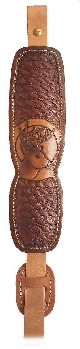 Hunter ProHunter Leather Sling - Deer Head Graphic - Precision Shot Firearms